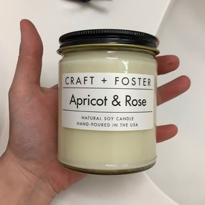 Craft +foster candle apricot and rose